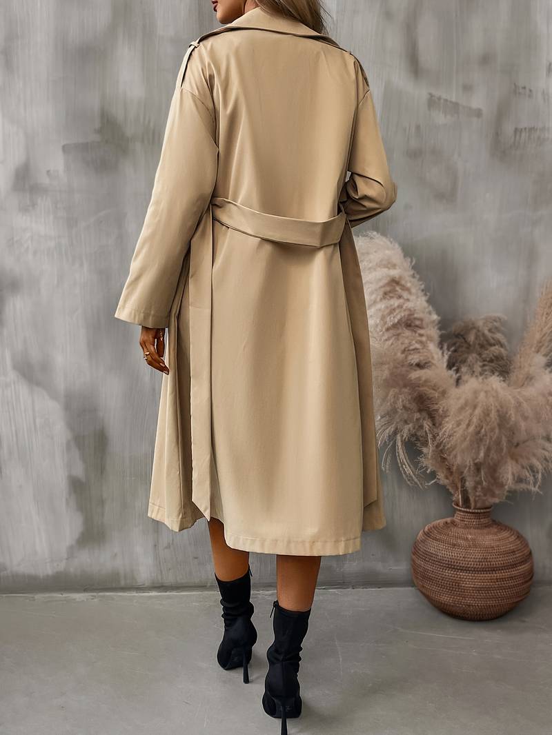 Nita™ | Trenchcoat Met Dubbele Rij Knopen