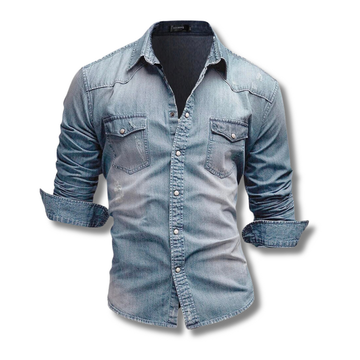 Lex™ | Heren Denim Overhemd