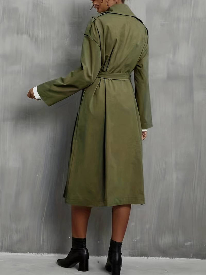 Nita™ | Trenchcoat Met Dubbele Rij Knopen