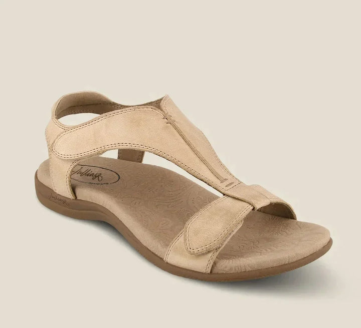 Kathrin - Leren Verstelbare Sandalen™  | Ga Je Zomerse Avonturen Moeiteloos Aan!