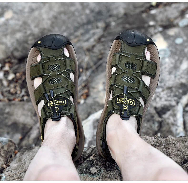 ORTHOSHOES™ AirFlow - Ergonomische Pijnstillende Heren Sandalen | Ergonomische Pijnverlichting En Frisse Voeten In De Zomer