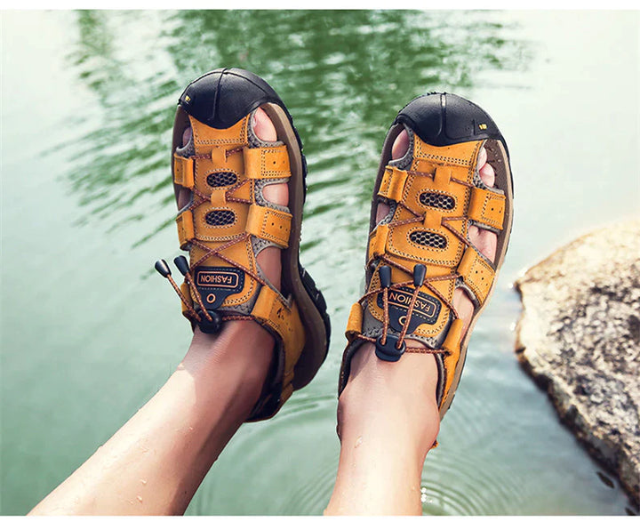 ORTHOSHOES™ AirFlow - Ergonomische Pijnstillende Heren Sandalen | Ergonomische Pijnverlichting En Frisse Voeten In De Zomer