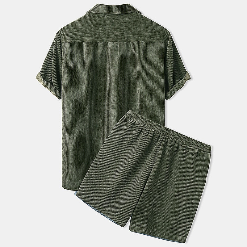 Armin™ - Corduroy Broek Set Voor Heren | Til Je Zomerlook Naar Een Hoger Niveau!