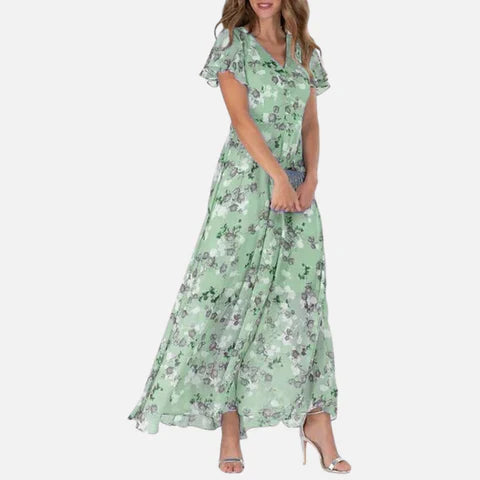 Jeannette - Elegante Jurk Met Bloemenprint | Maak Een Onvergetelijke Indruk Deze Zomer