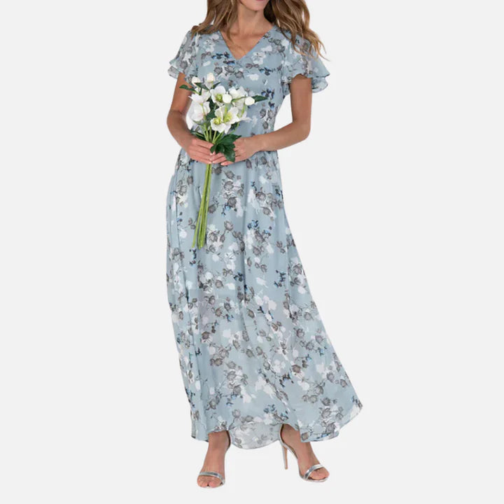 Jeannette - Elegante Jurk Met Bloemenprint | Maak Een Onvergetelijke Indruk Deze Zomer