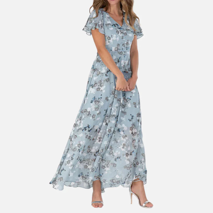 Jeannette - Elegante Jurk Met Bloemenprint | Maak Een Onvergetelijke Indruk Deze Zomer