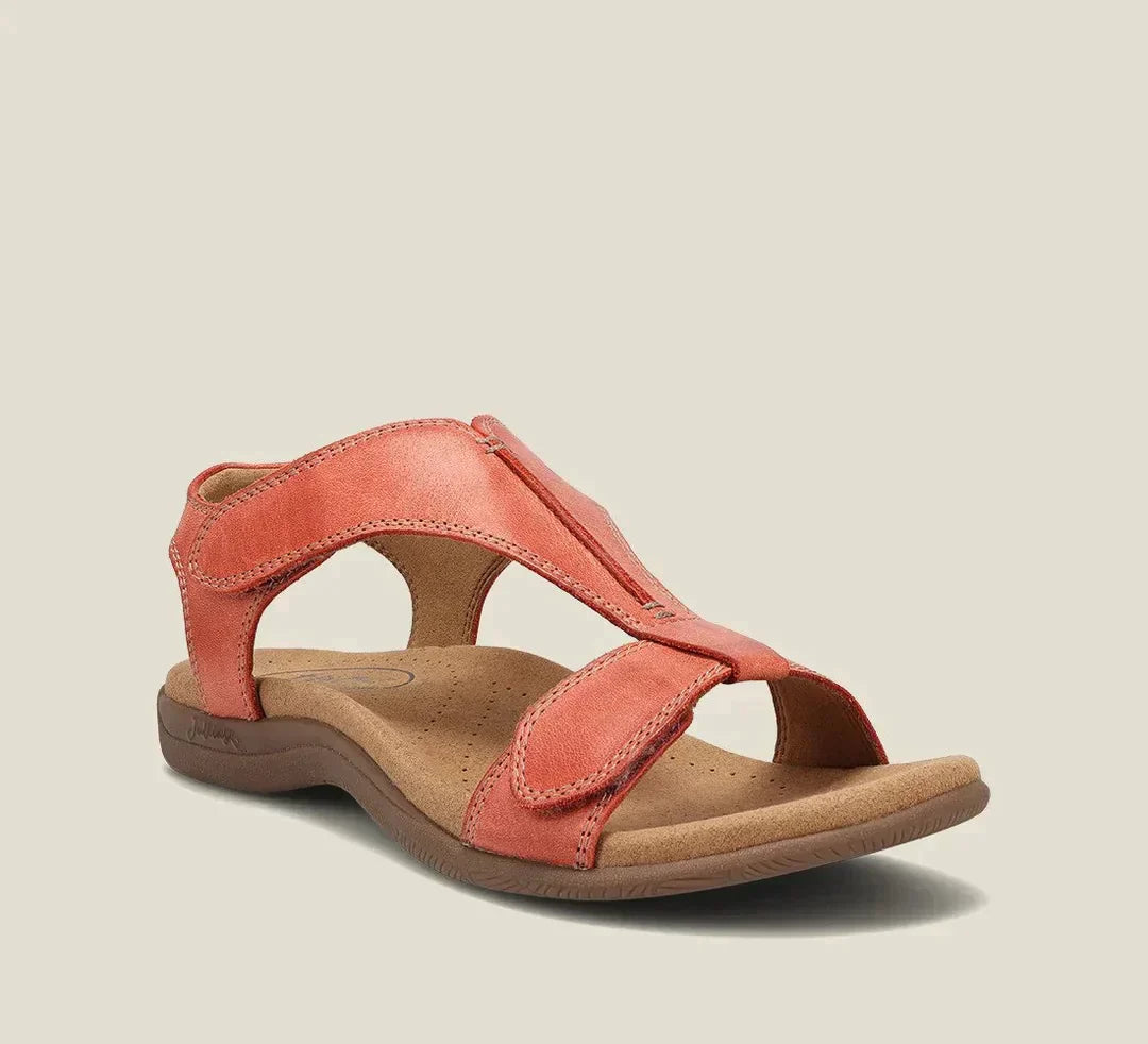 Kathrin - Leren Verstelbare Sandalen™  | Ga Je Zomerse Avonturen Moeiteloos Aan!