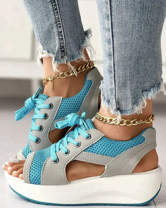 Lace-Up Muffin Sandalen™ | Stap Stijlvol De Zomer In